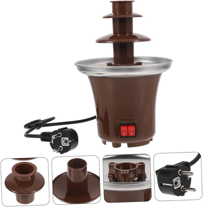 آلة نافورة الشوكولاتة كابيلوك 3 طوابق صانع فوندو لإذابة الجبن والشوكولاتة - Image 3